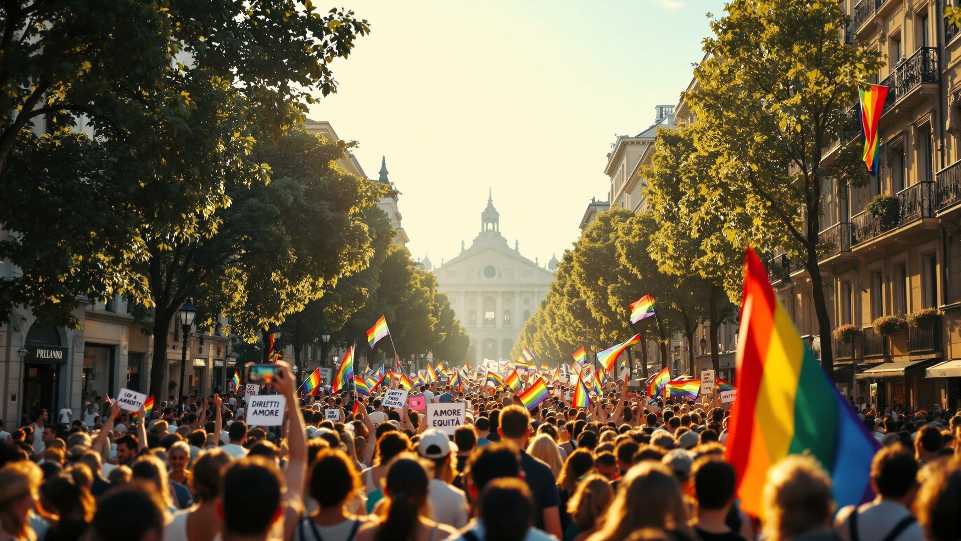 Gay Pride Milano: la parata di Porta Venezia tra bandiere arcobaleno e community LGBT+