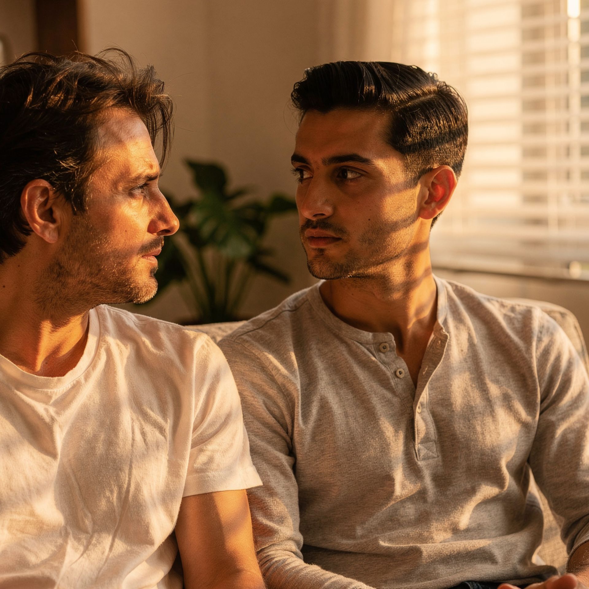 Racconti gay coppia aperta: Lorenzo e Andrea sul divano